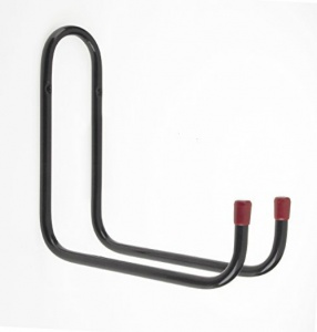 Tubular Double Hook, Black Steel 220mm